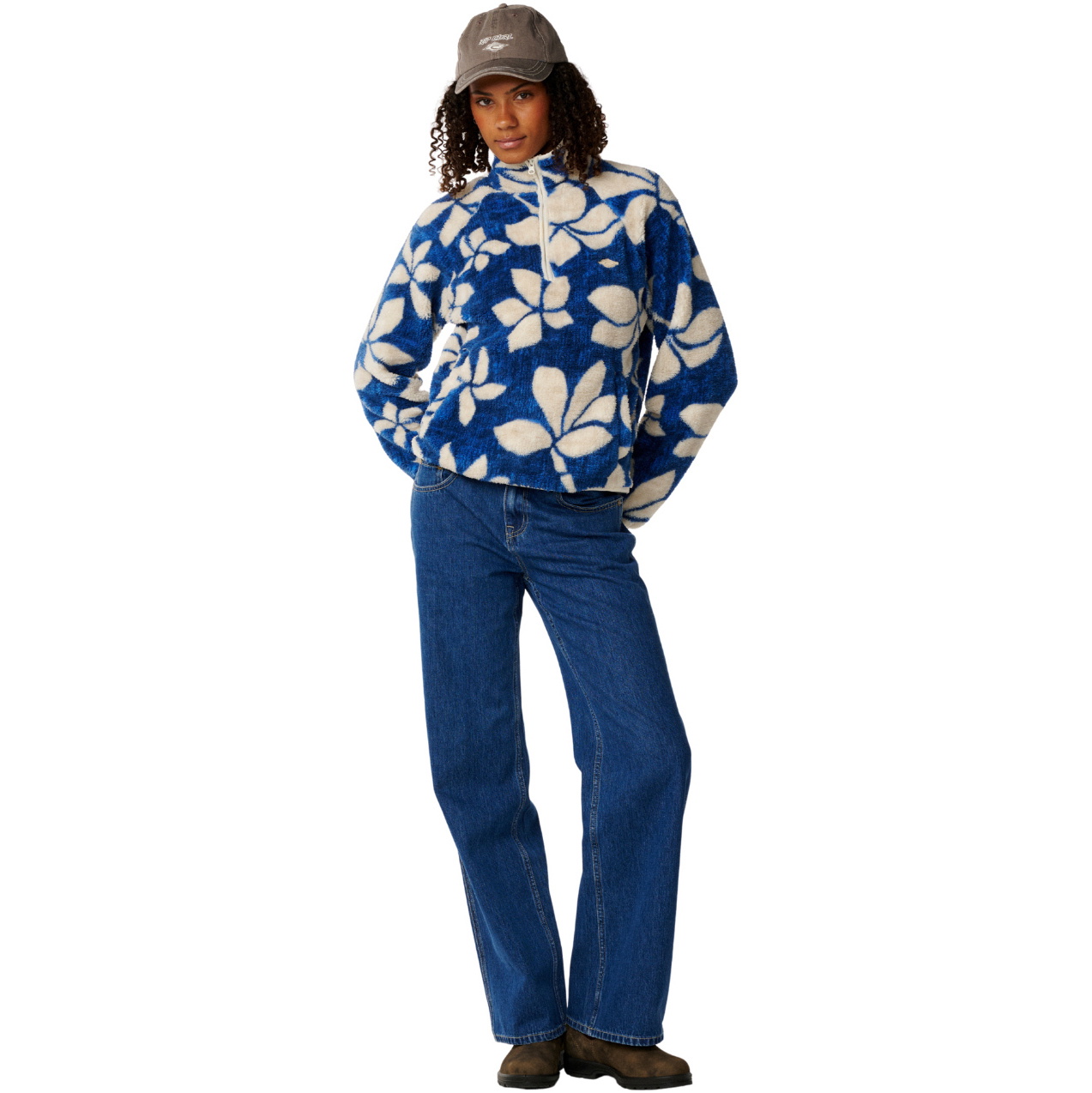 2026 Rip Curl Womens Paraiso 1/4 Zip Polar Fleece 0EUWFL - Blue